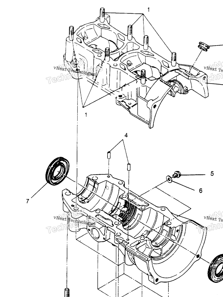Схема узла Сборка Картера 500 Efi , Efi Sks 0952574, Efi Sks Pt 0952974
