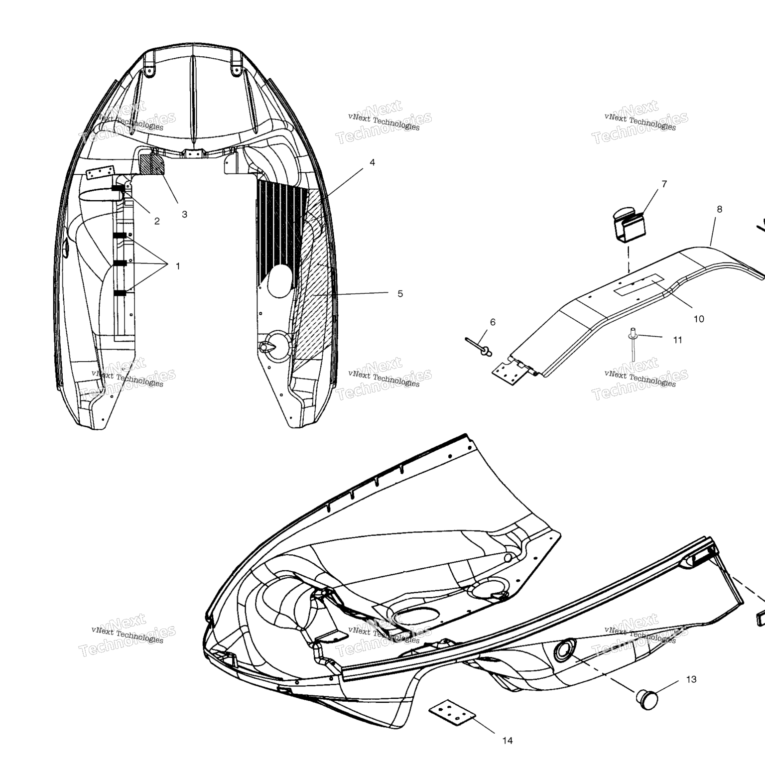 Схема узла Носовой Панель
