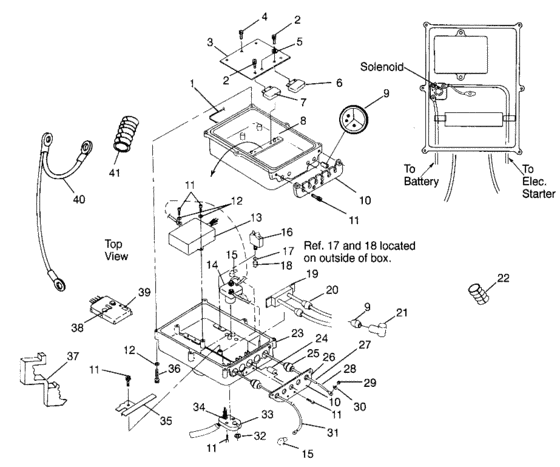 Схема узла Electrical Box (Sl 700 B974071, Intl. Sl 700 I974071, Sl 700 Deluxe B974072) Для Polaris Intl Sl 700 Deluxe