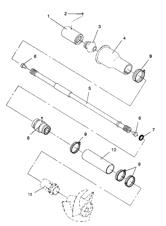 Схема узла Drive System (Sl 650 B944058) Для Polaris Sl 650