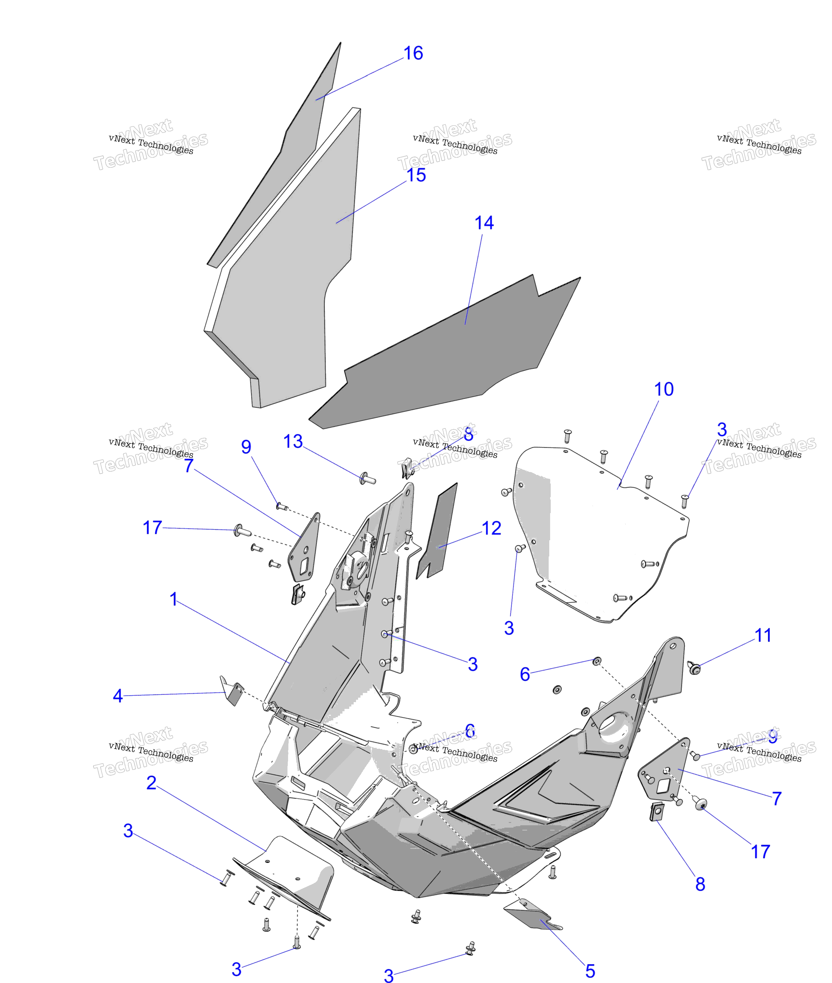 Схема узла Корпус, Носовая Панель S24Mdx6Dsa/6Dea