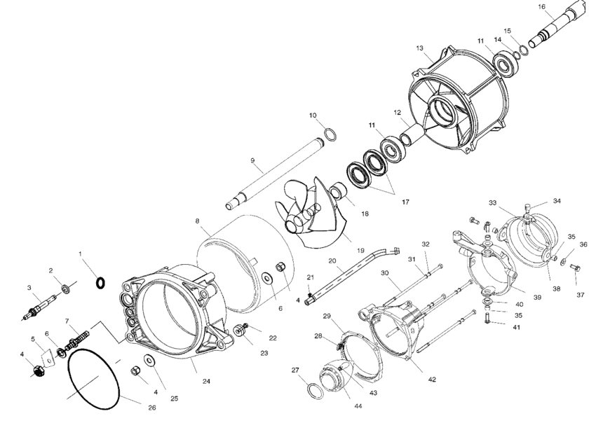 Схема узла Propulsion (I994690) Для Polaris Intl Slx