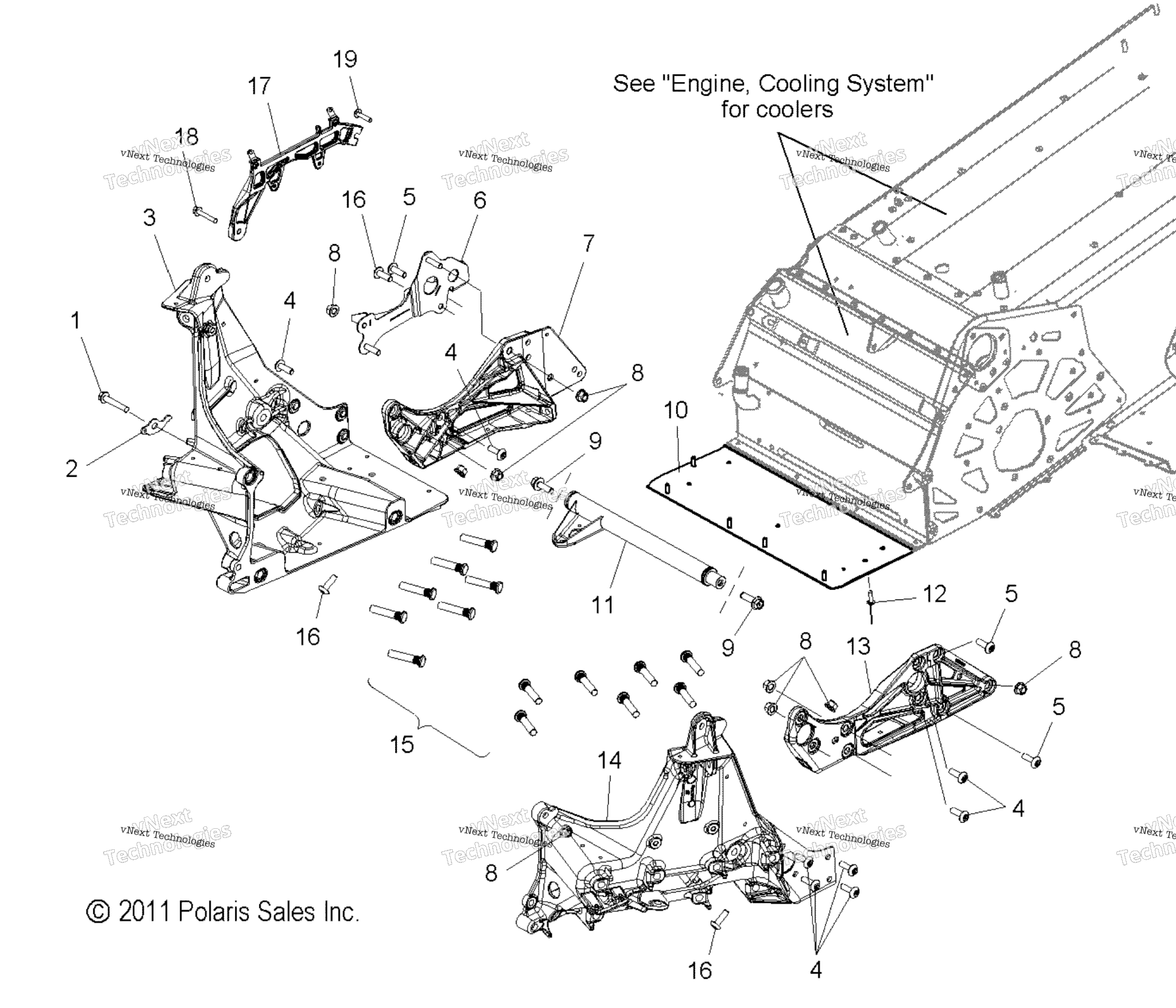 Схема узла Chassis, Bulkhead Asm. All Options