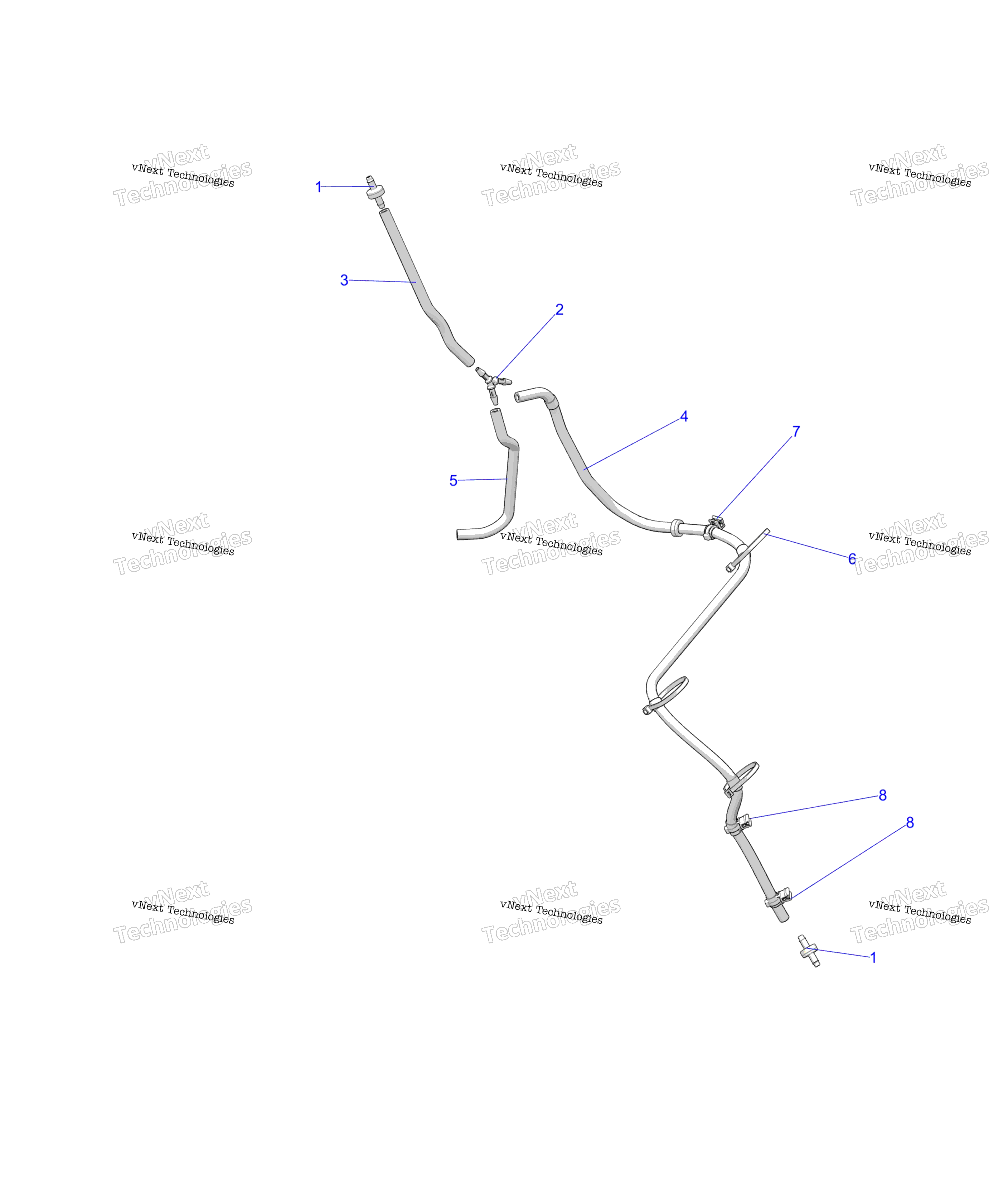 Схема узла Система Питания, Вентиляция Топливного Бака A23Sxa85A6/A1/Ea9/Ag/Am
