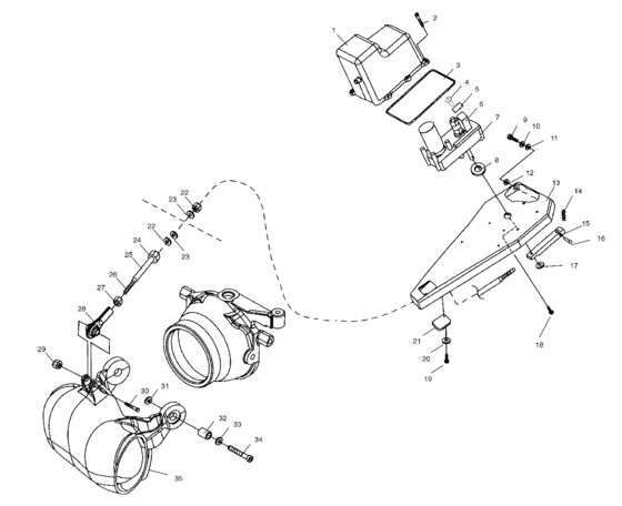 Схема узла Clutch Cable (I995095) Для Polaris Int\'l Genesis