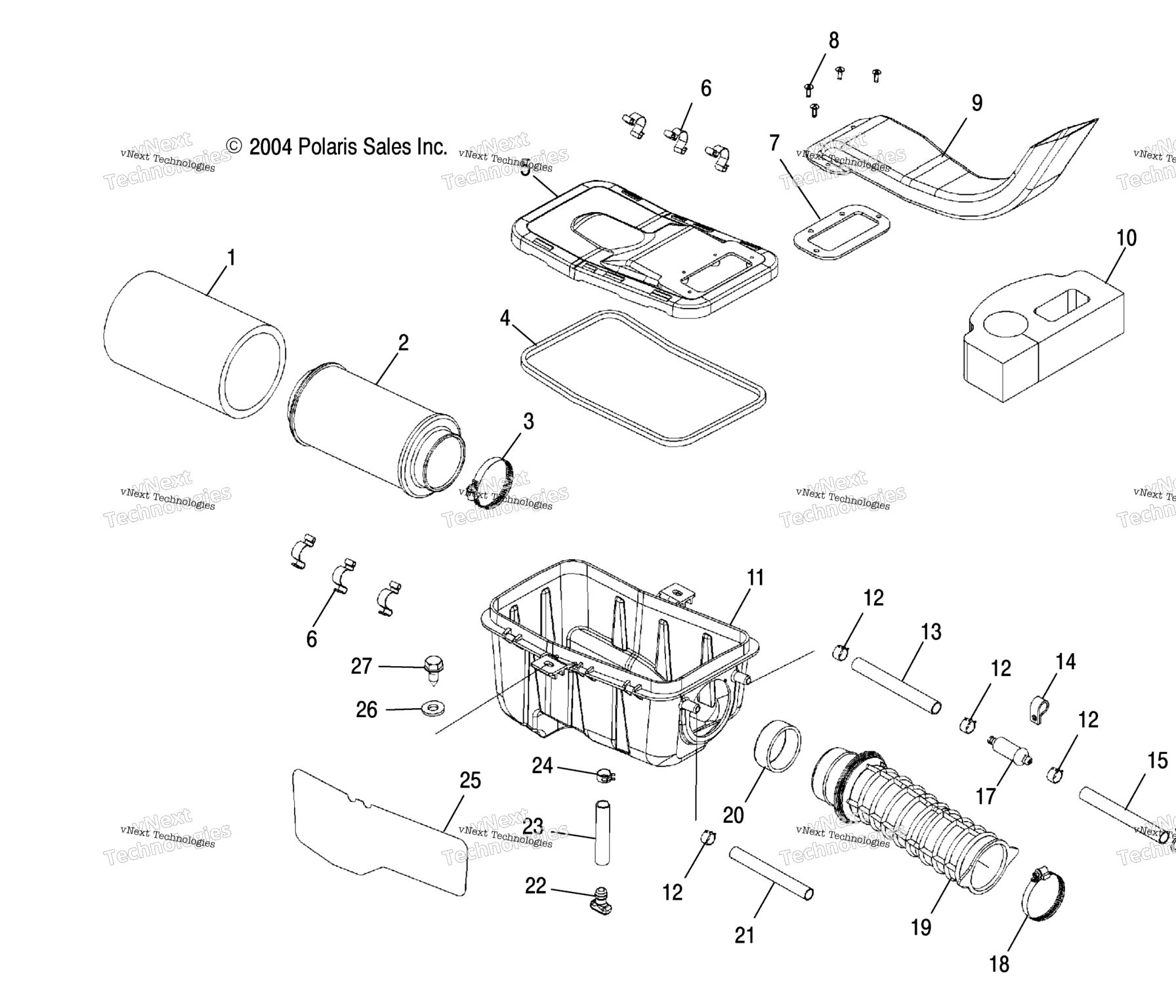 Схема узла Воздушный Фильтр