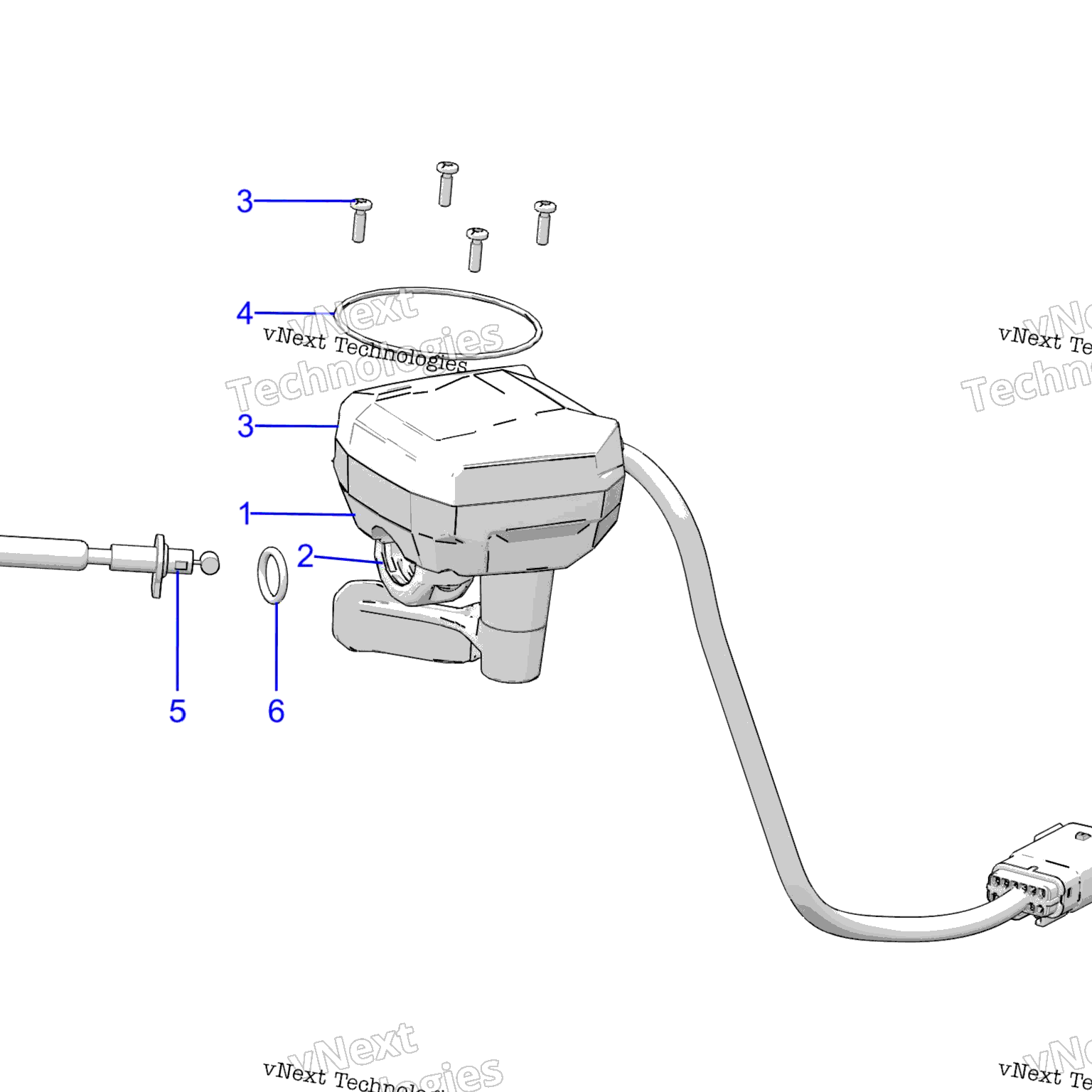 Схема узла Steering, Controls, Throttle Asm. & Cable A19Sxa85B1/B4/Sxe85Bc/B9/Zbj