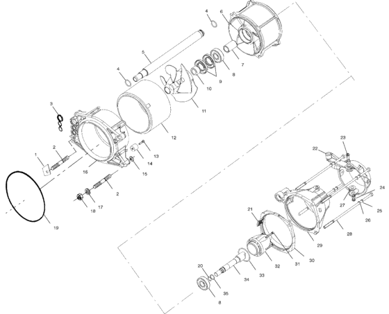 Схема узла Propulsion (B994573) Для Polaris Slth