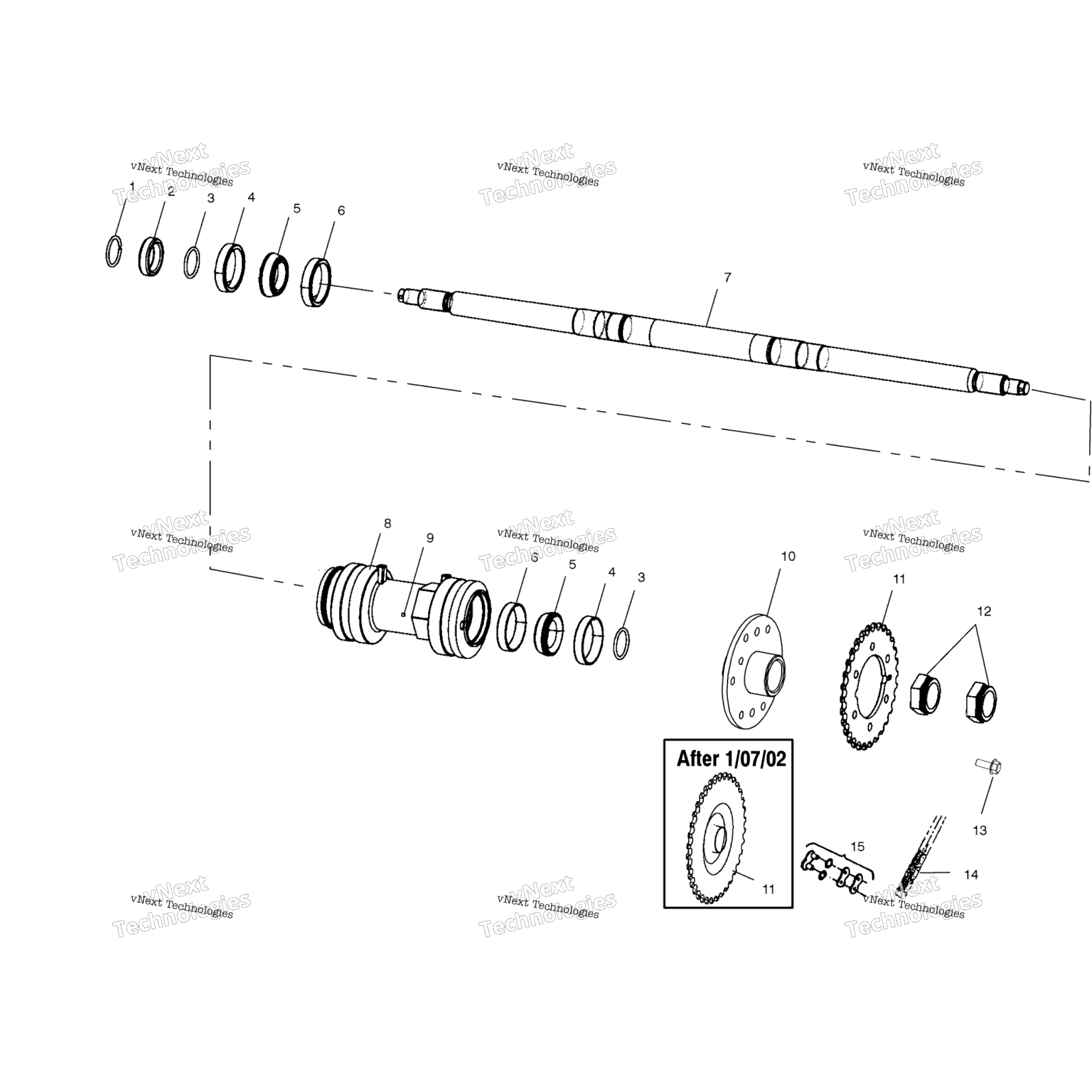 Схема узла Задний Привод A02Cl50Aa/Da