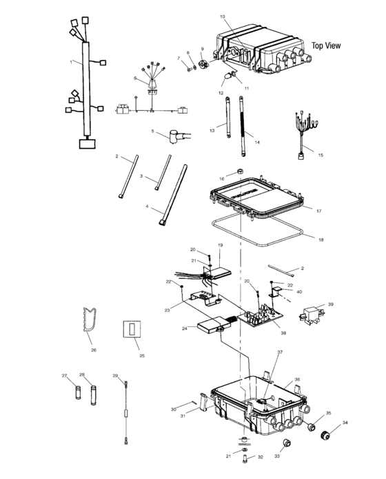 Схема узла Electrical Box (W035297Da/W035297Ia) Для Polaris Freedom
