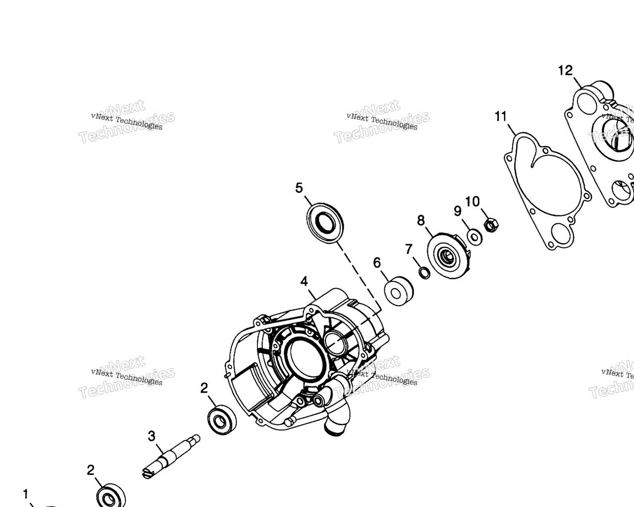Схема узла Насос Воды 600 Rmk & European 600 Rmk E980958