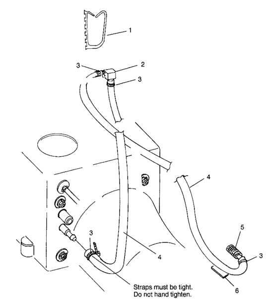 Схема узла Water Siphon (Sl 900 B964291 And Intl. Sl 900 I964291) Для Polaris Intl Sl 900
