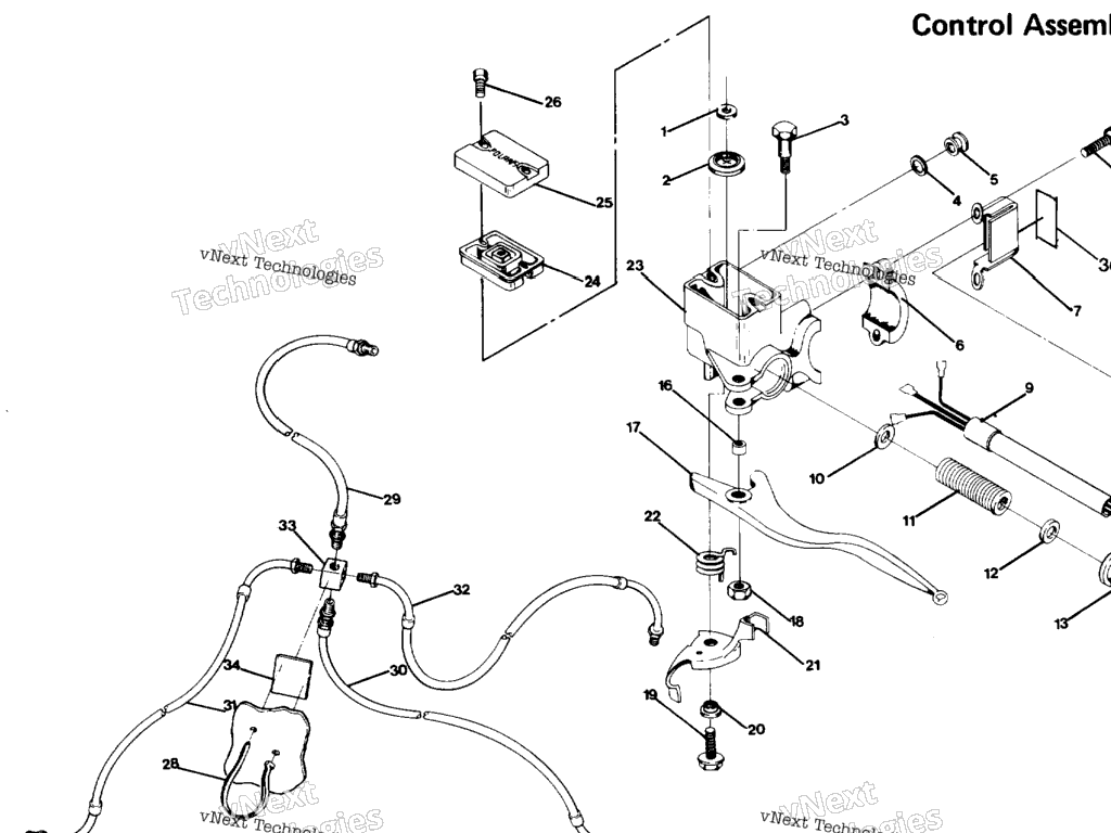 Схема узла Control Assembly, L.h