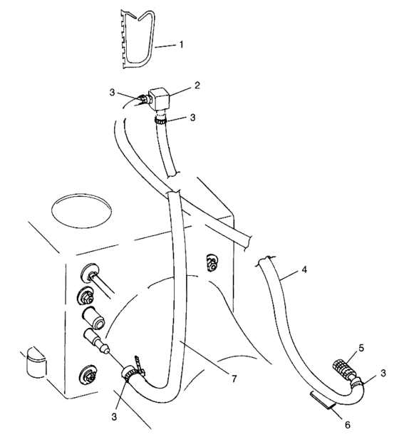 Схема узла Water Siphon (Sl 700 B964066 And Intl. Sl 700 I964066) Для Polaris Intl Sl 700