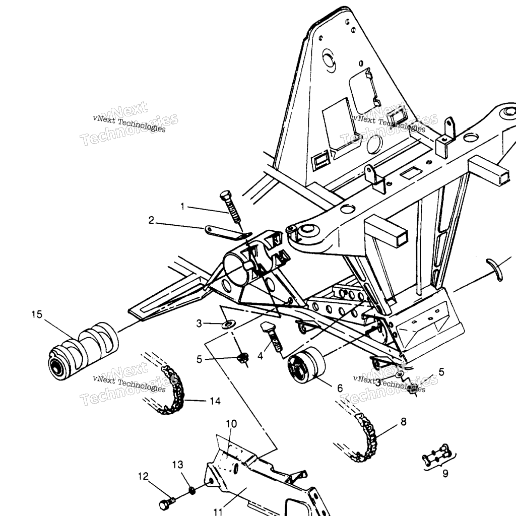 Схема узла Front Drive Assembly 6X6 400L U.s. , Swedish S958740 & Norwegian
