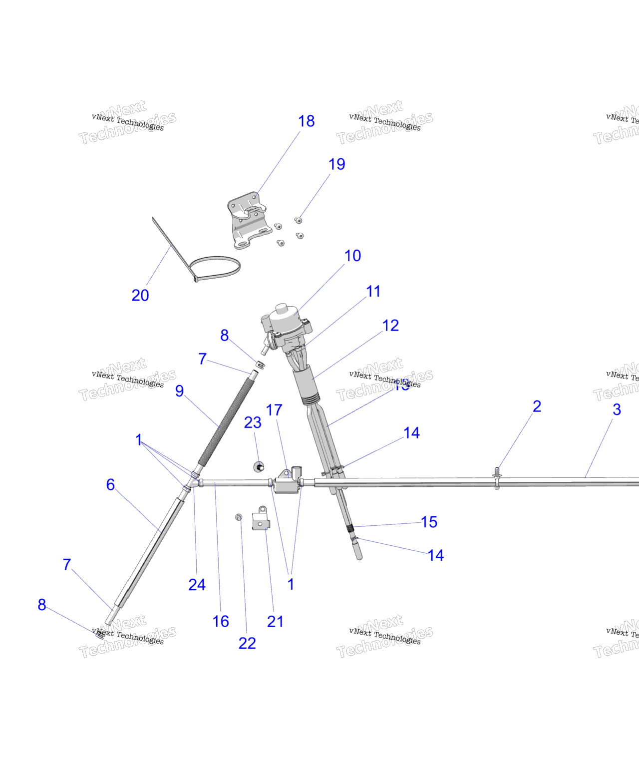 Схема узла Engine, Oil Pump Asm. S22Tgm8Ms/8Me/Tgw8Ms/Me All Options
