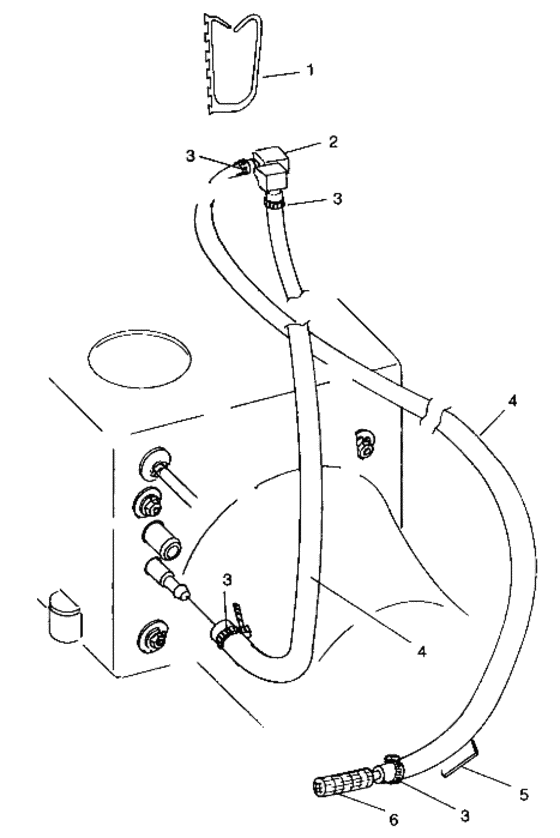 Схема узла Water Siphon (I984673) Для Polaris Slh