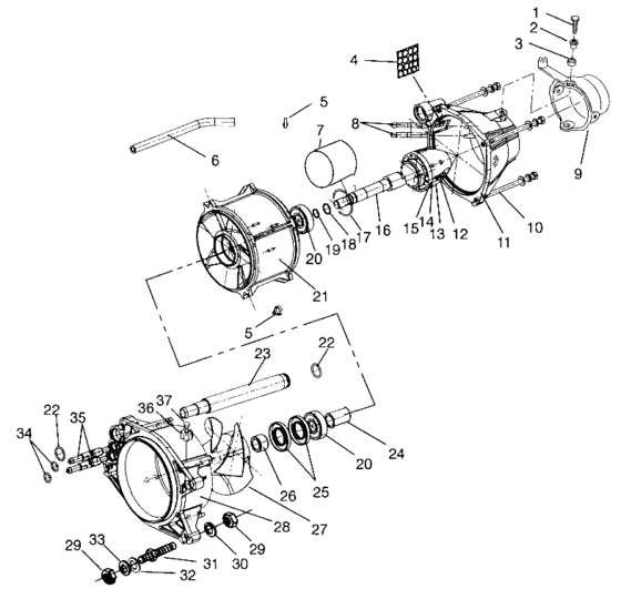 Схема узла Propulsion (Sl 650 Std B954358) Для Polaris Sl 650 Std