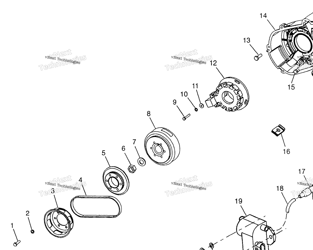 Схема узла Магнето 700 Rmk 0970966 700 Sks & Европейская 700 Sks E970566