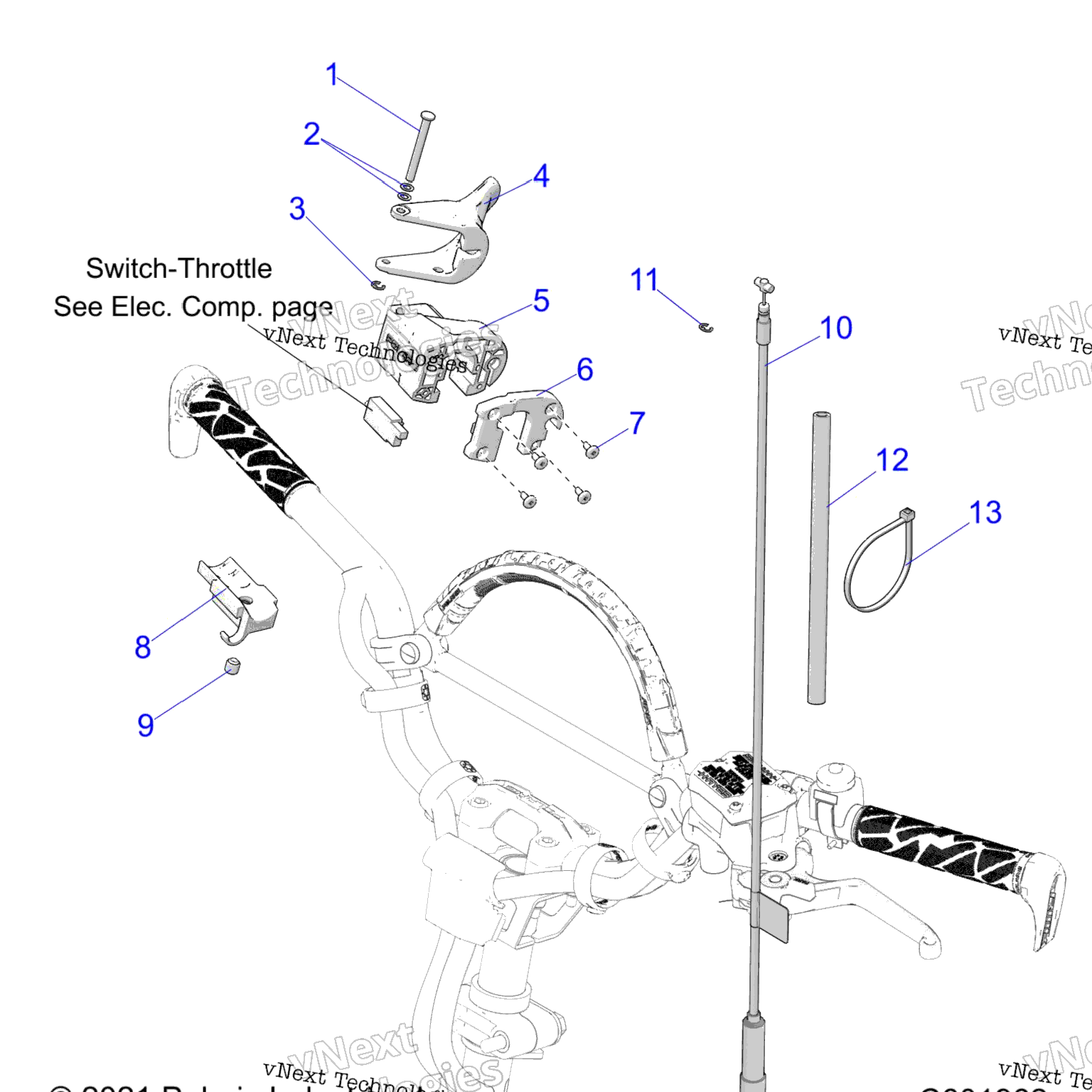 Схема узла Engine, Throttle Control Asm. All Options