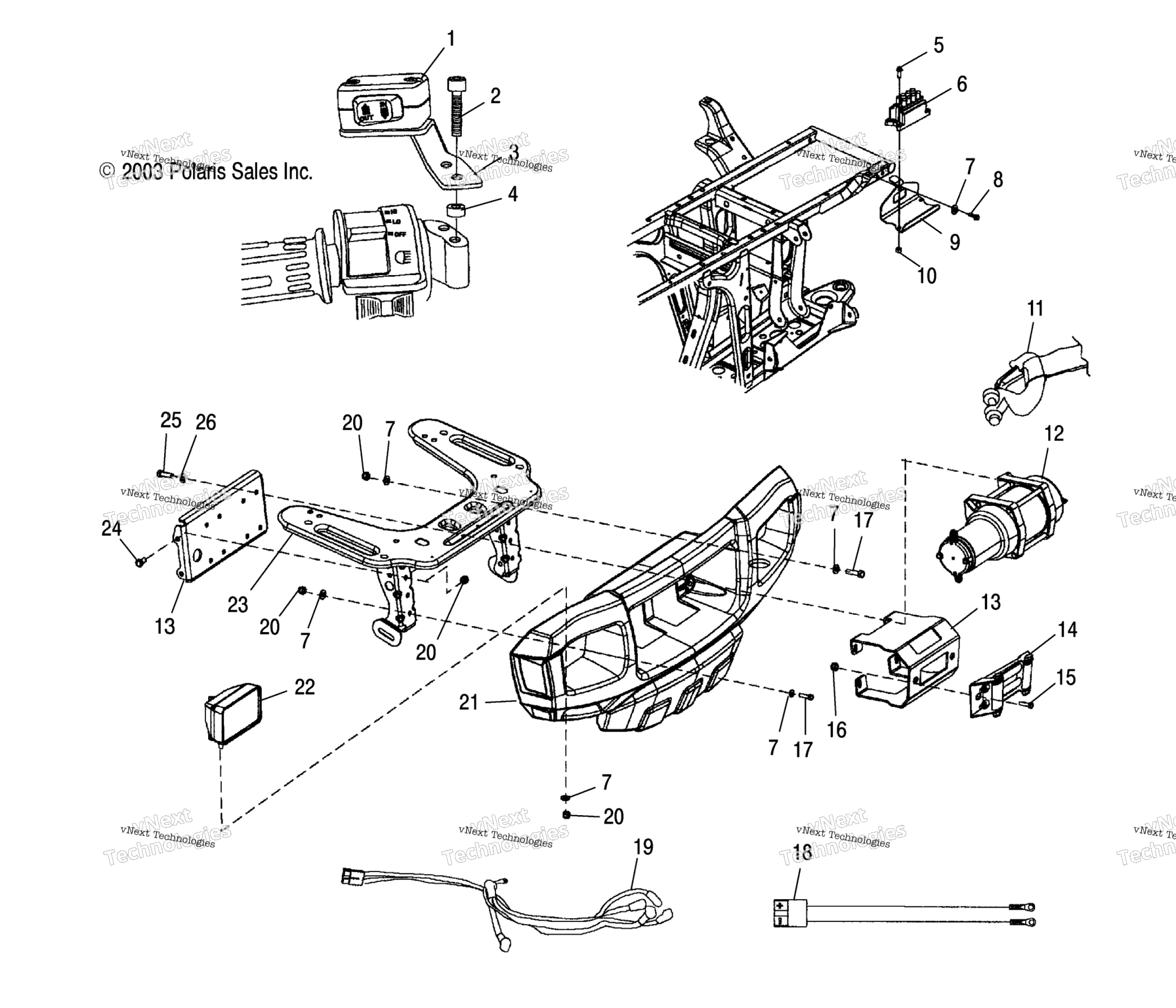Схема узла Winch Asm. A04Ch42At/Av