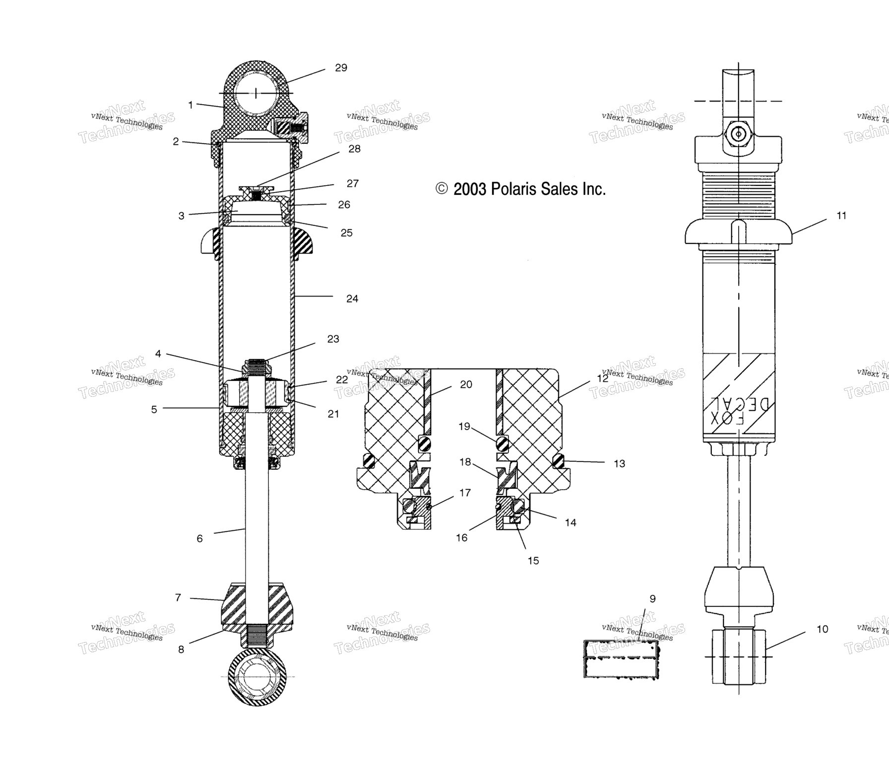 Схема узла Амортизаторы (M10) S04Ne5Cs/S04Ne6Es (4988618861D01)