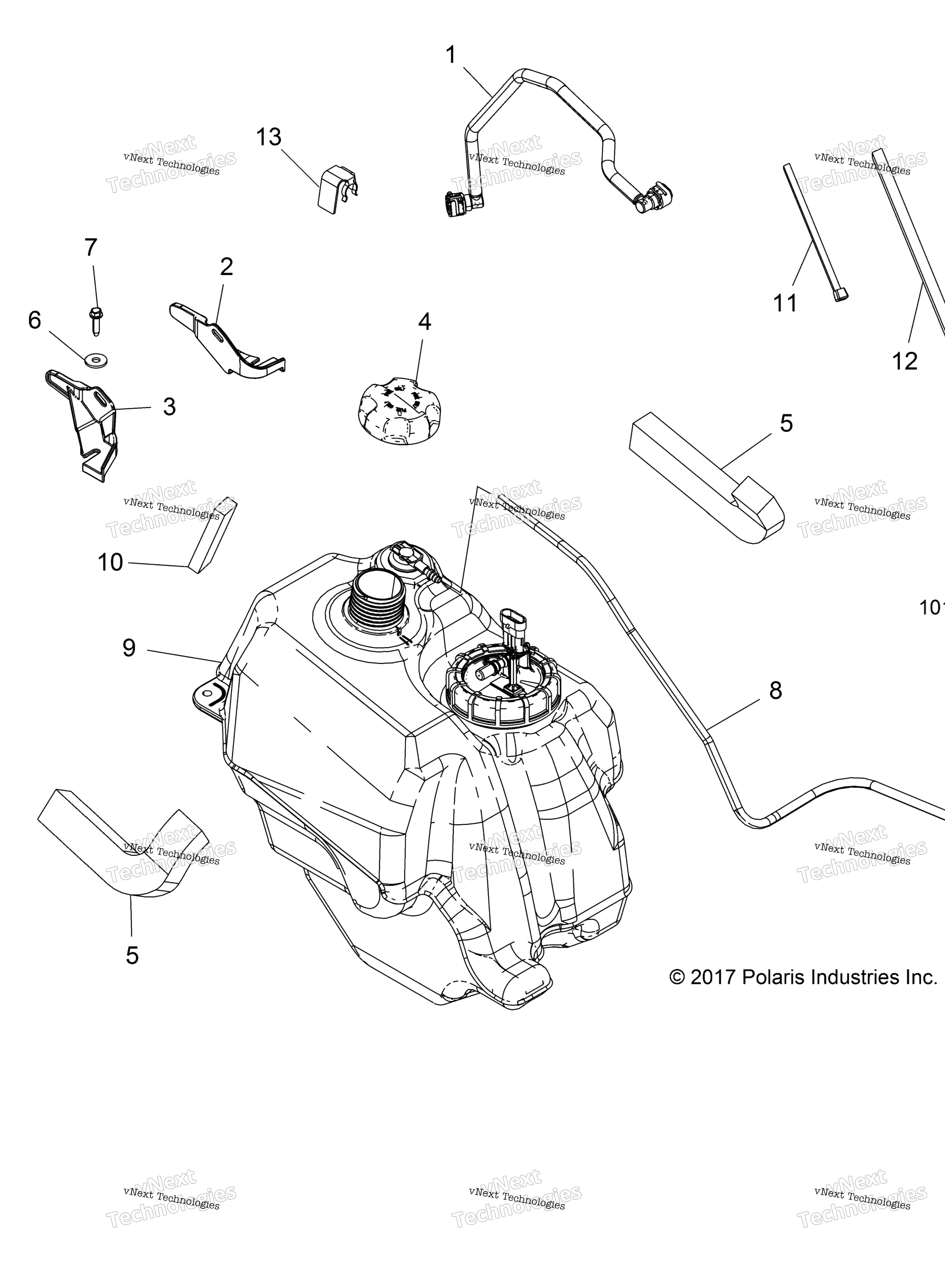 Схема узла Body, Fuel Tank Asm. A19Sea57B1/5/9/L2/L7/E57B1/5/9/F57B4/Sey57B5/Sez57Bz