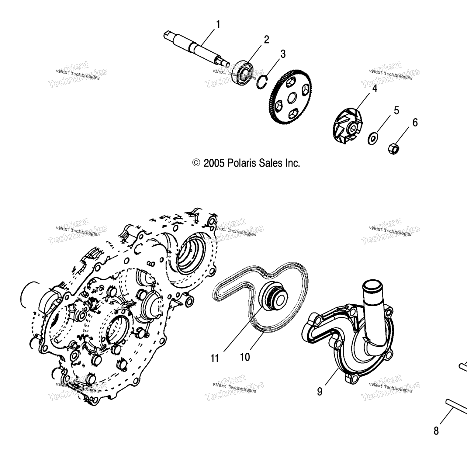 Схема узла Водяные Насосы