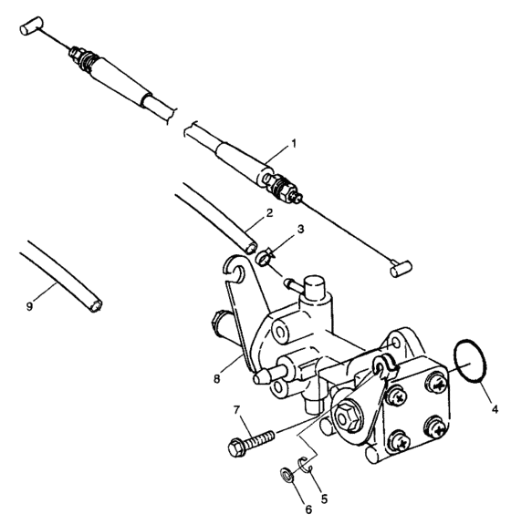 Схема узла Масляный Насос (Sl 900 B974091 And Sl 1050 B974090) Для Polaris Sl 1050