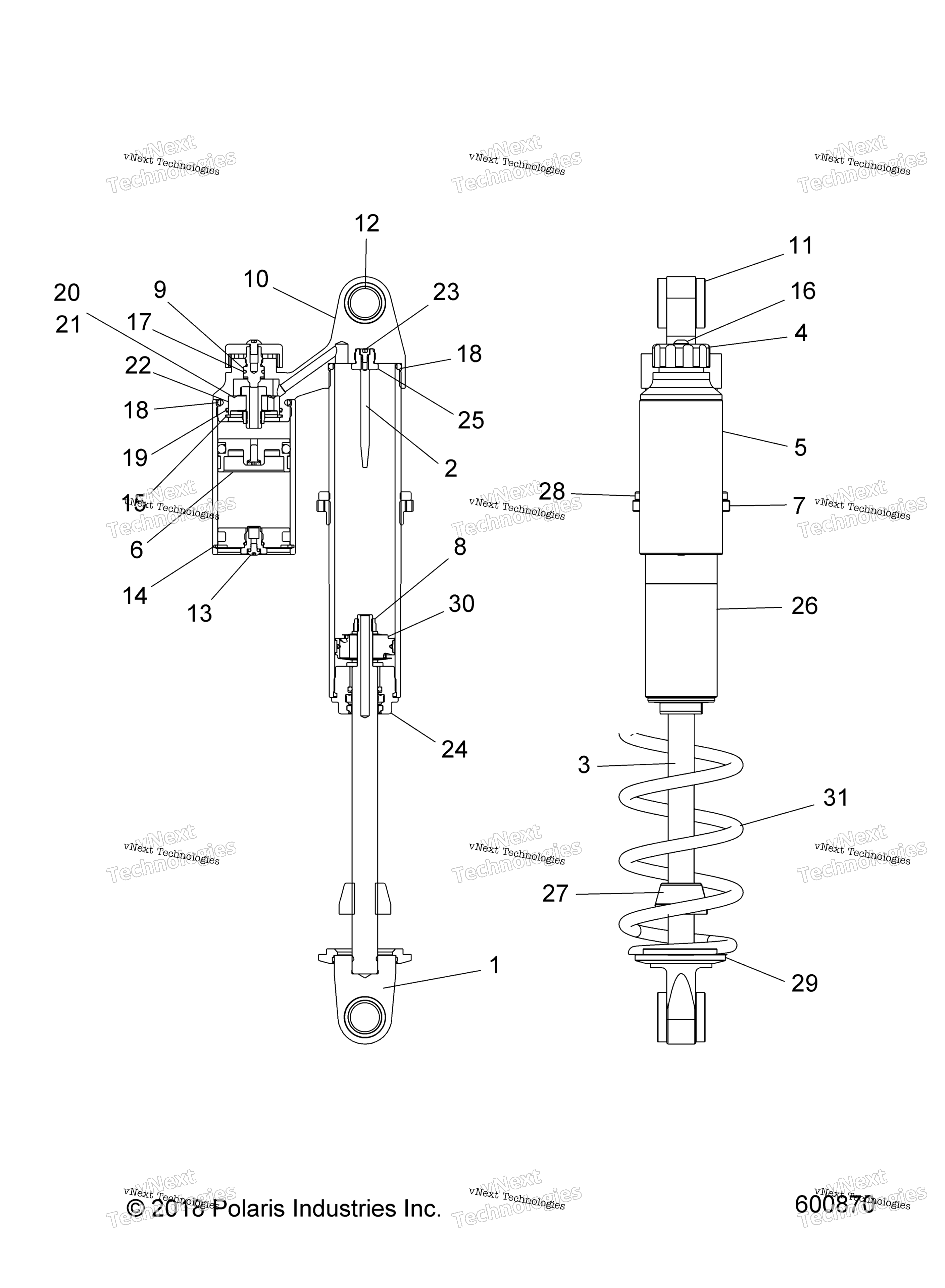 Схема узла Подвеска, Амортизатор, Если S19Ddh8P Snow Check