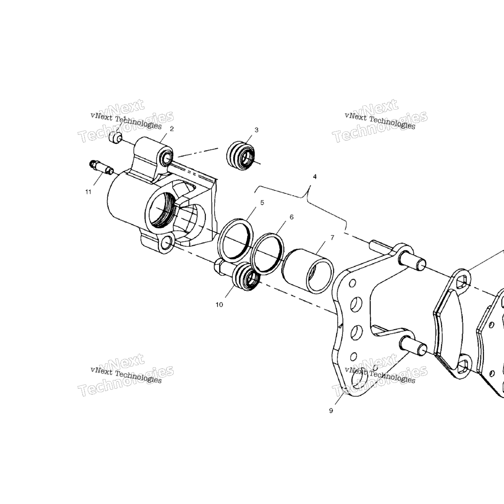 Схема узла Передний Тормоз A02Cd50Aa/Ab/Fb