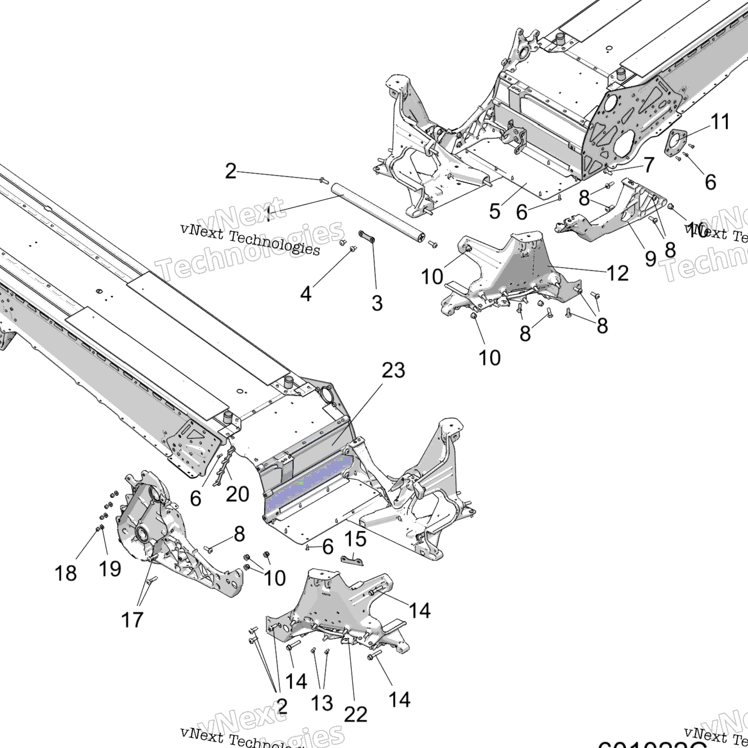 Схема узла Chassis, Bulkhead Asm. All Options