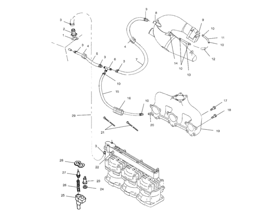 Схема узла Система Охлаждения (W014699D) Для Polaris Int\'l Slx