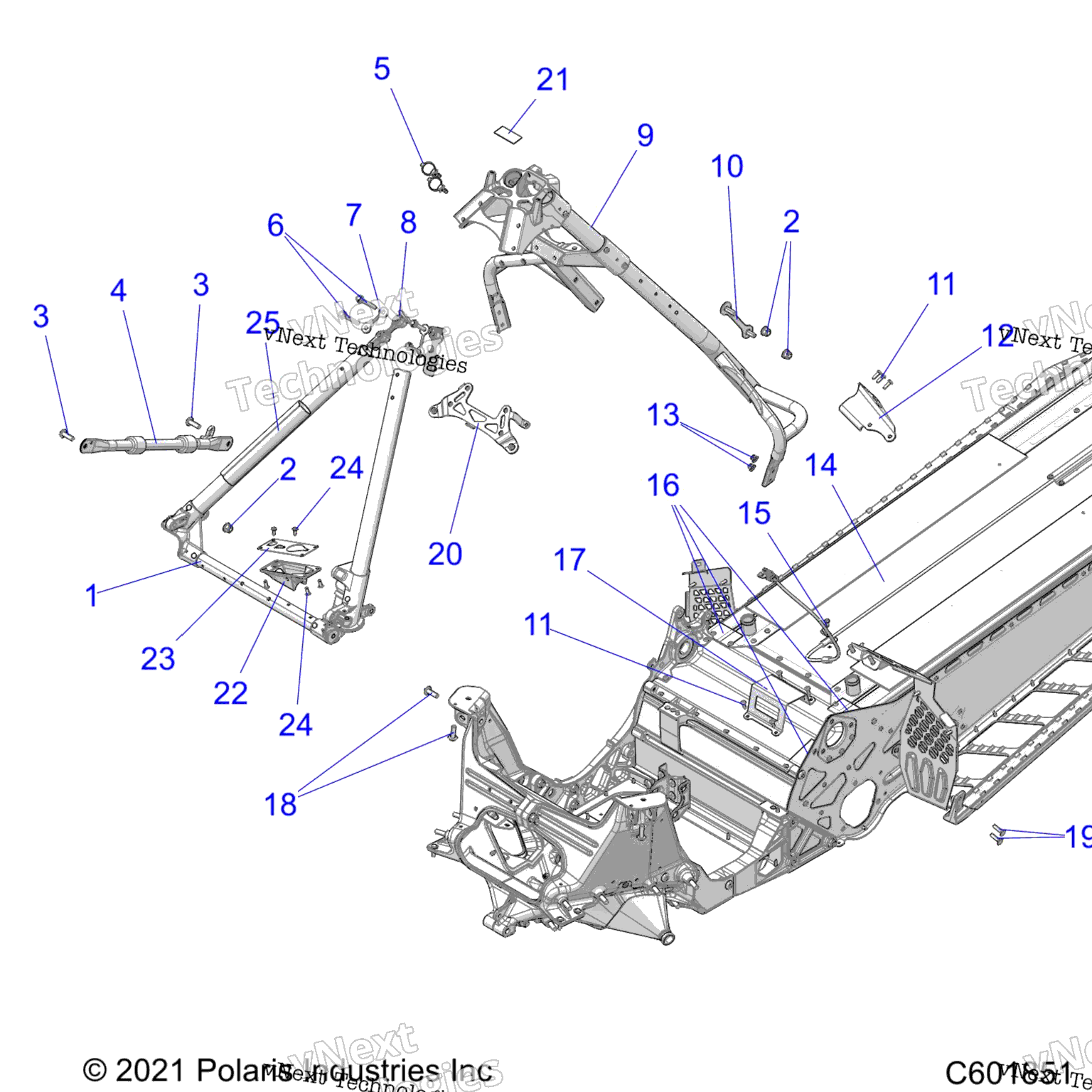 Схема узла Chassis, Chassis Asm. & Over Structure All Options