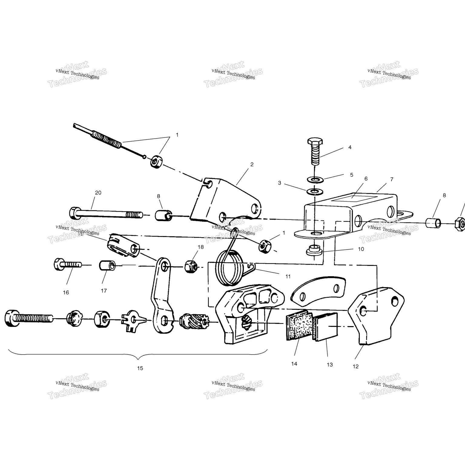 Схема узла Тормоза