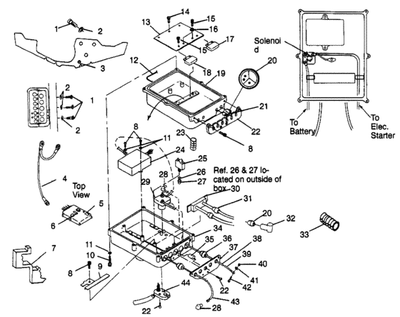 Схема узла Electrical Box (Slt 700 B974572) Для Polaris Slt 700
