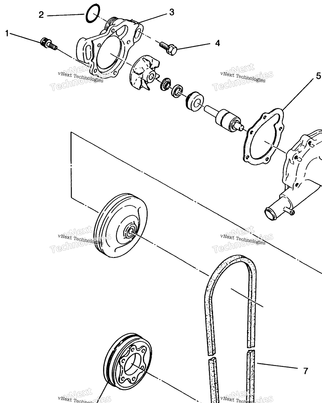 Схема узла Помпа Воды 500 Carb 0962764 500 Carb Sks 0962564 European 500 Carb Sks E