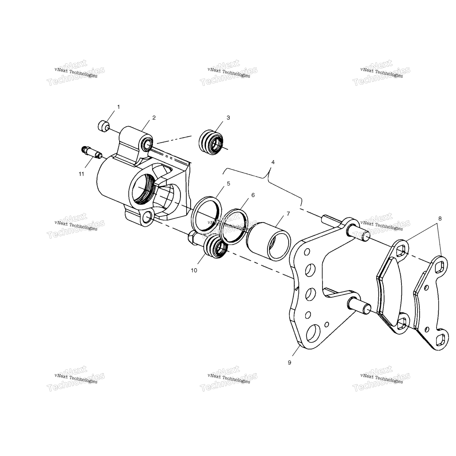 Схема узла Передний Тормоз A01Cd32Fb