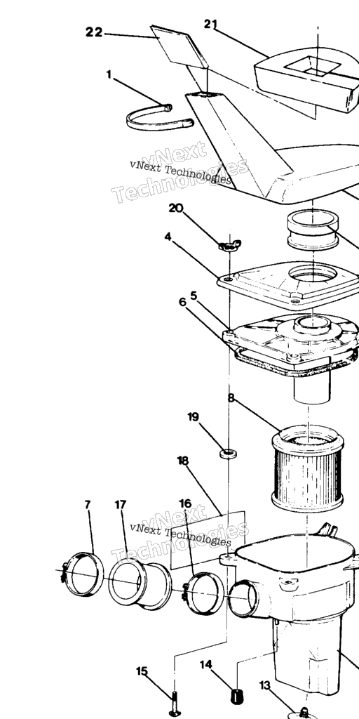 Схема узла Корпус Воздушного Фильтра Big Boss 4X6