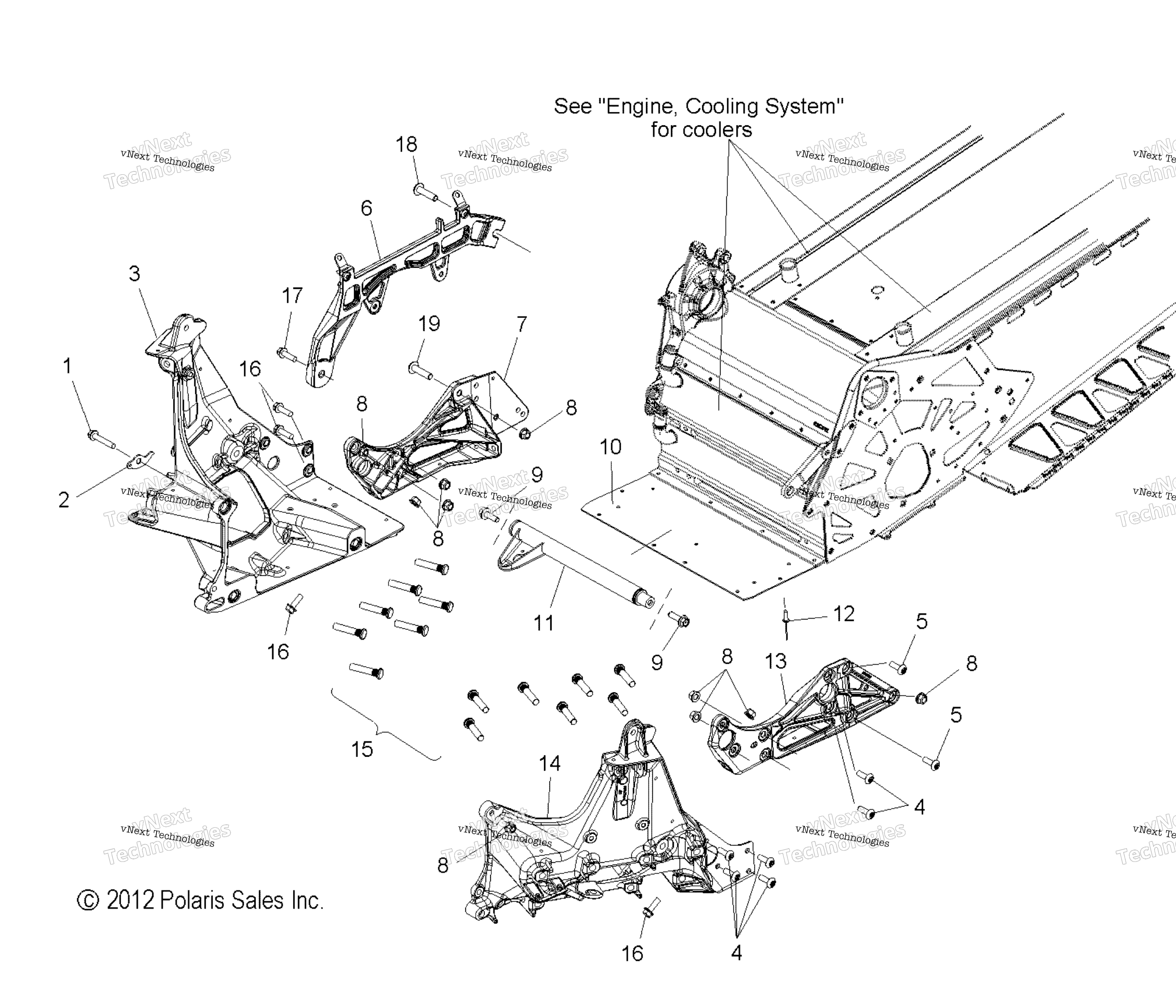 Схема узла Chassis, Bulkhead Asm. Alloptions