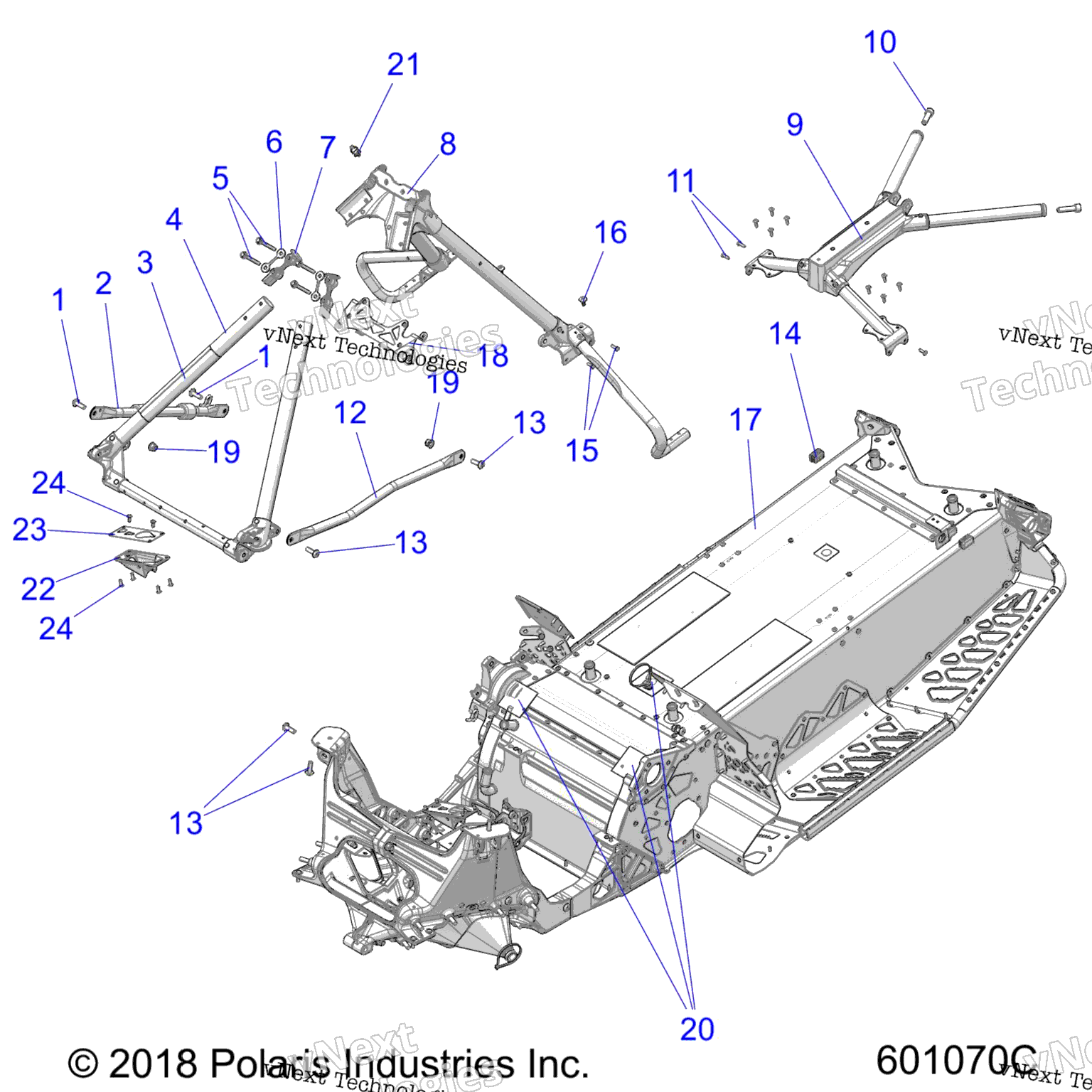 Схема узла Chassis, Chassis Asm. & Over Structure All Options