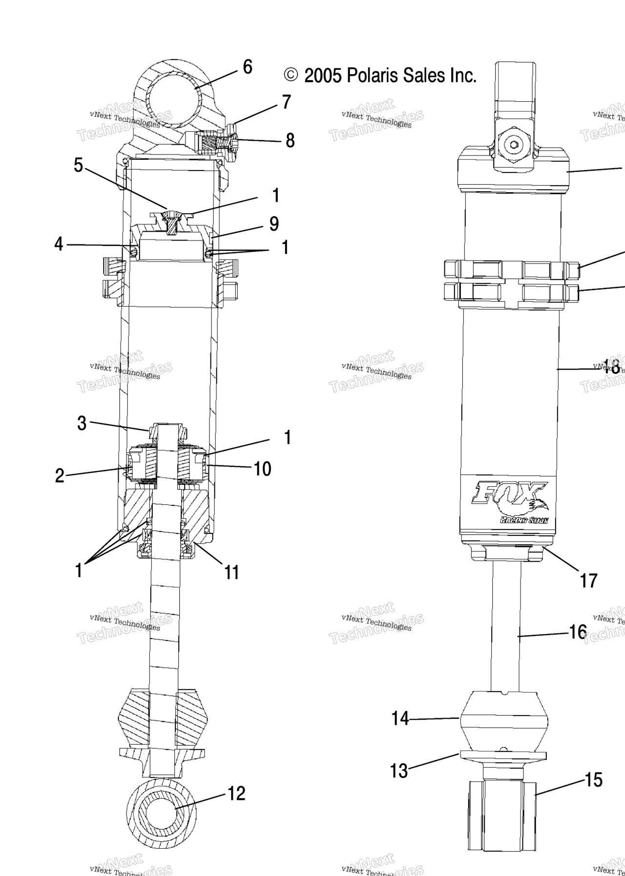 Схема узла Передний Амортизатор S06Me6Fs (4997139713D10)