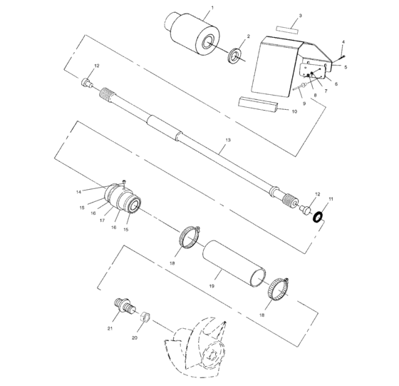 Схема узла Drive System (I995094) Для Polaris Int\'l Genesis Ficht
