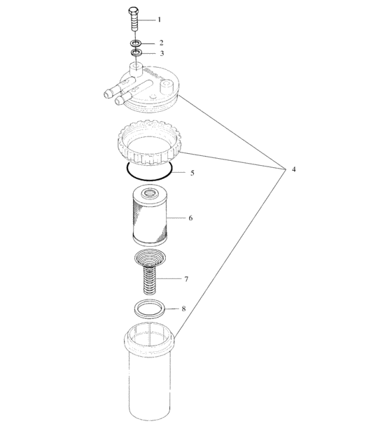 Схема узла Fuel/Water Separator (B994673) Для Polaris Intl Slh