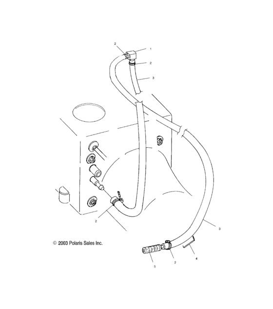 Схема узла Water Siphon (W045098Ca/Ia) Для Polaris Genesis I