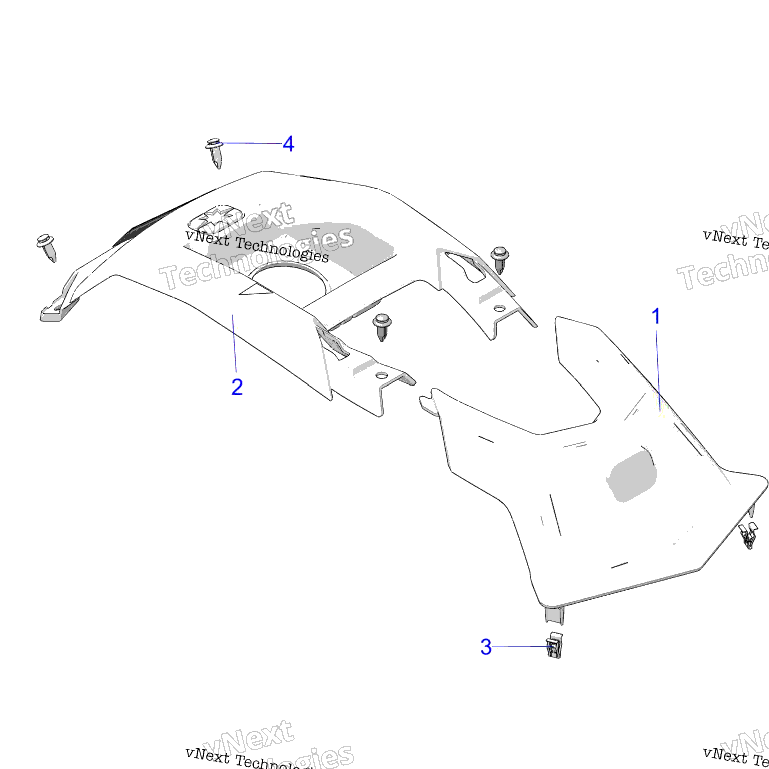 Схема узла Корпус, Передняя Крышка A24See57A1/A3/A6/A9/B1/B3/B6/B9