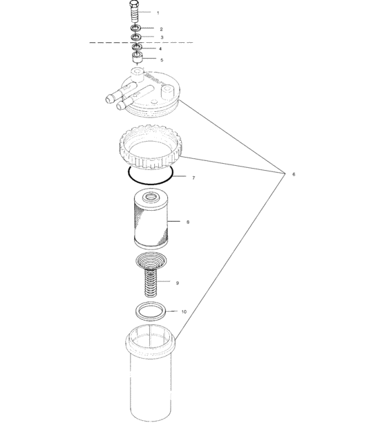 Схема узла Fuel/Water Separator (W005099I) Для Polaris Genesis