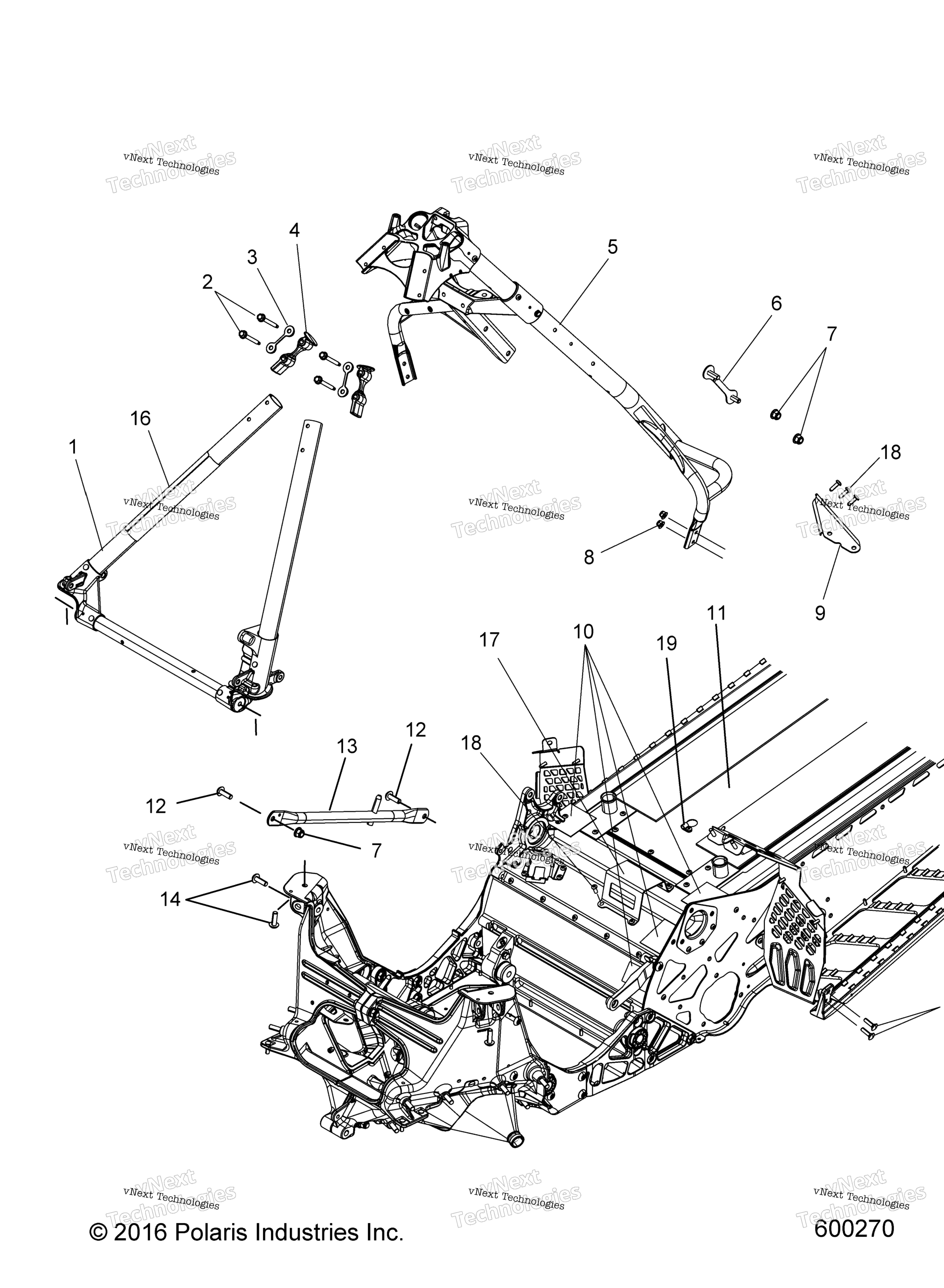 Схема узла Chassis, Chassis Asm. & Over Structure All Options