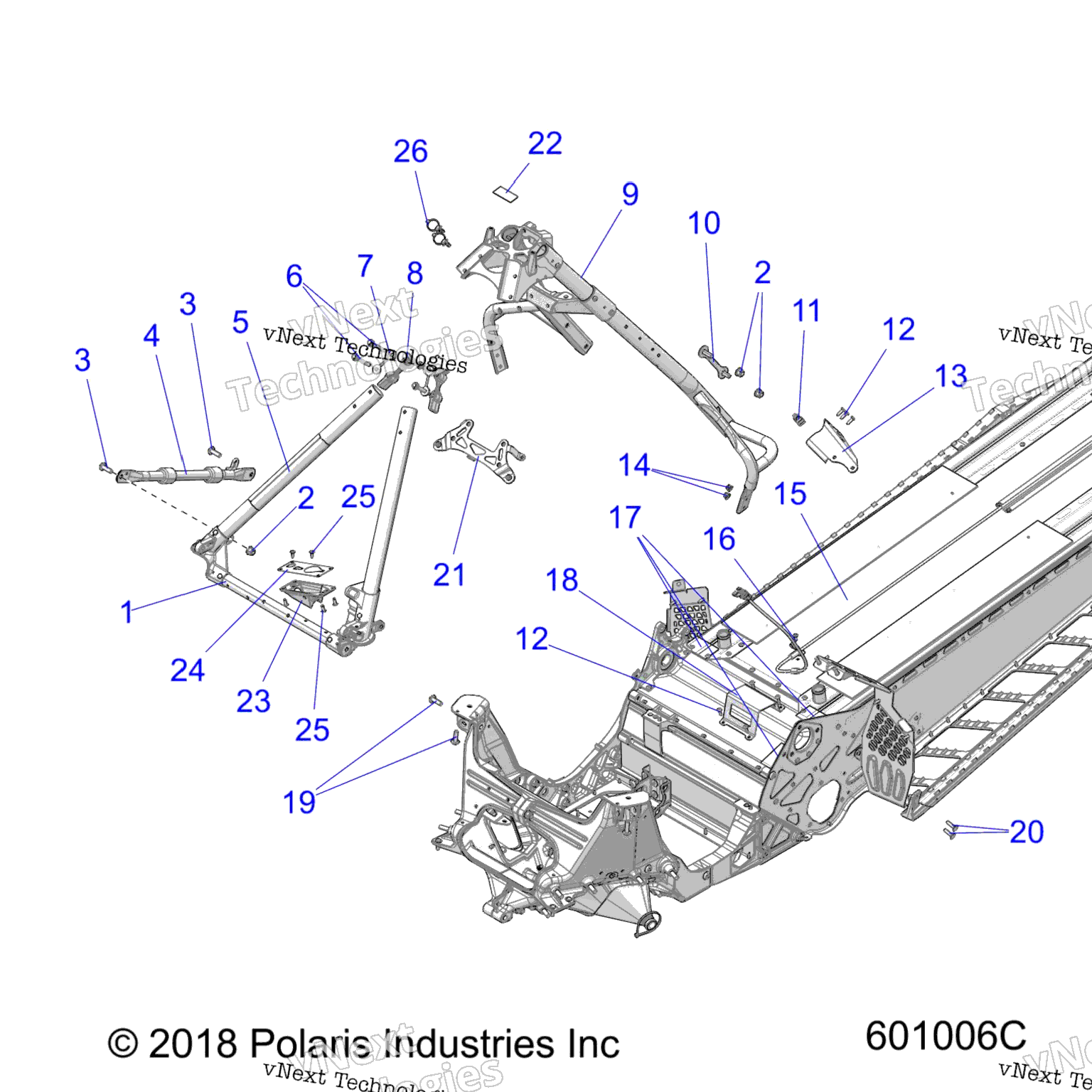 Схема узла Chassis, Chassis Asm. & Over Structure All Options