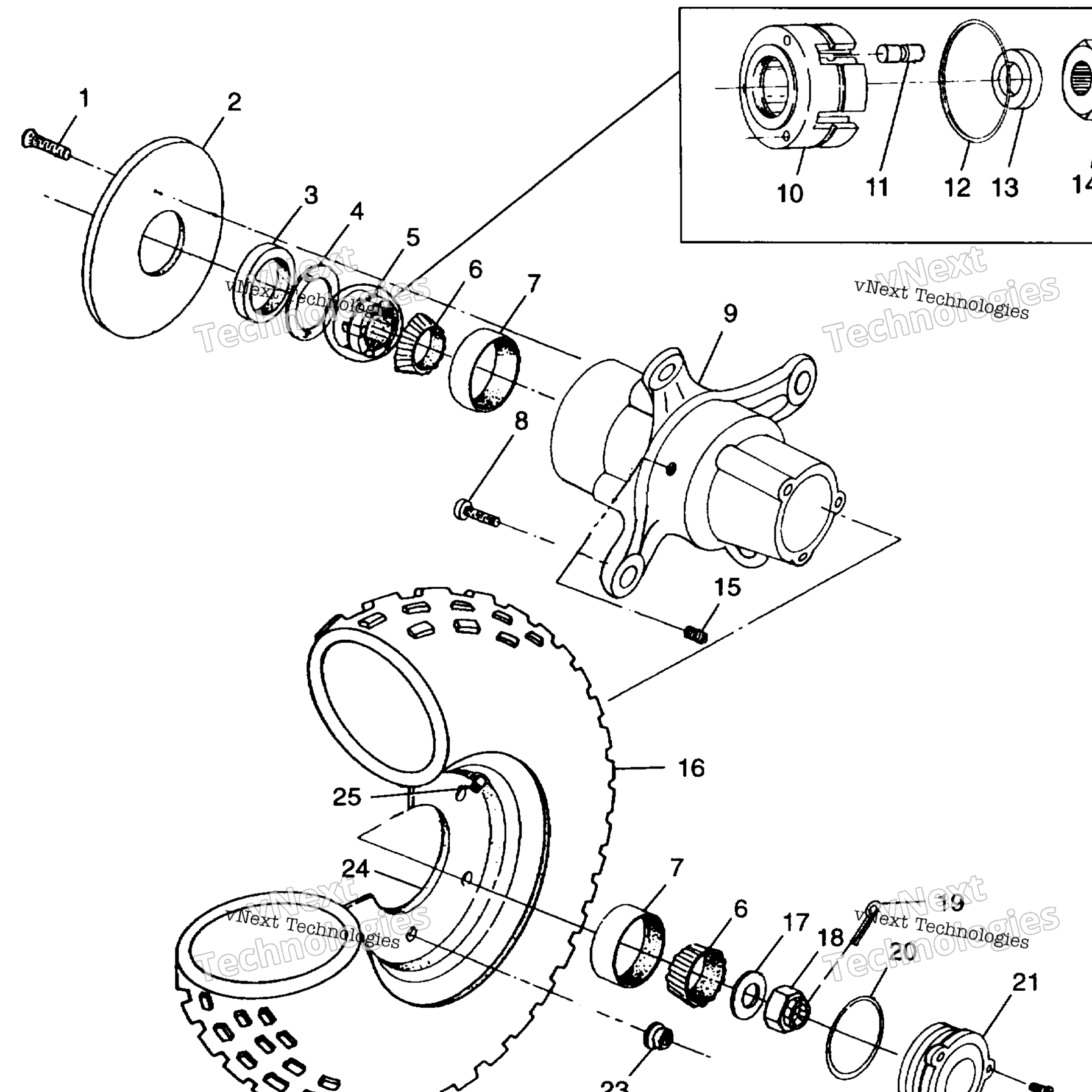 Схема узла Передние Колеса